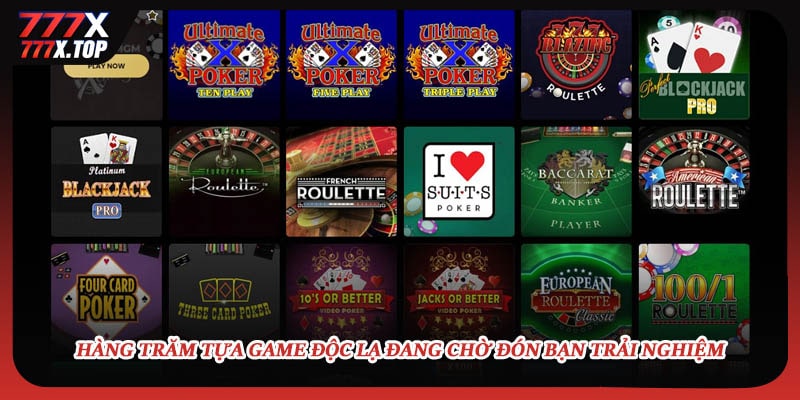 Hàng trăm tựa game độc lạ đang chờ đón bạn trải nghiệm